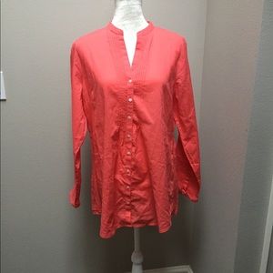 Marco Pecci Coral Shirt Top Tunic Blouse Buttoned